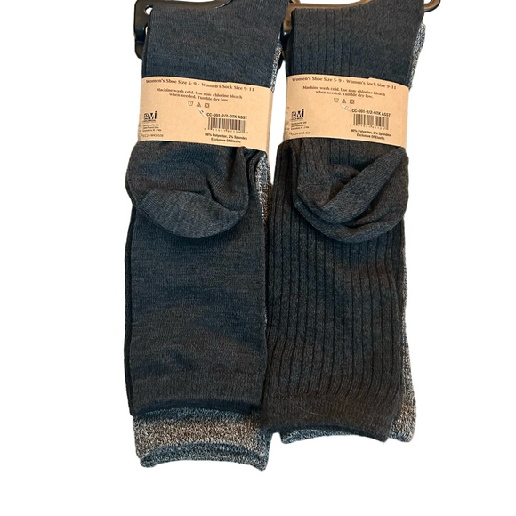 Clear Creek Woman’s Knee High Socks 4 Pairs Size 9 - 11 NWT - Picture 2 of 3